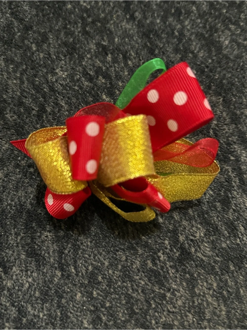 Christmas Cheer with Santa Sequins & Cheerful Hair Bow Clips